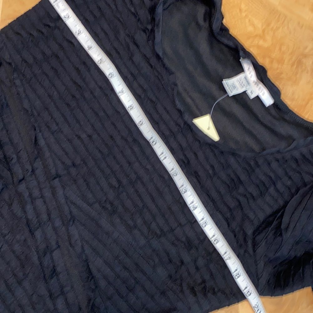 NWT!! Max Studio Black Midi 3/4 Sleeve Midi Dress - Picture 4 of 12